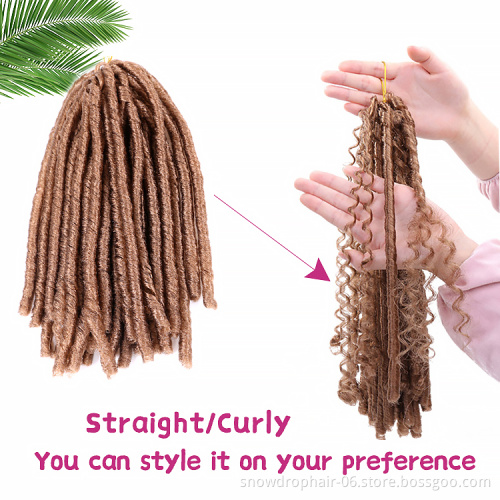 Synthetic Afro Kinky Soft Dread Faux Locs Braids Styles Softex Soft Dread Lock Synthetic Braiding Hair